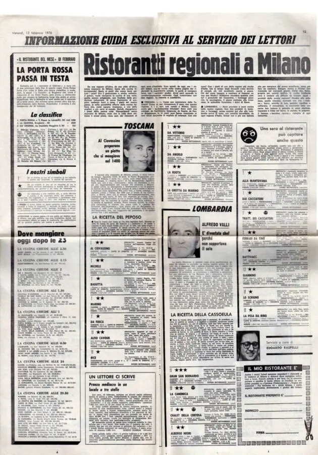 11 febbraio 1996: 20 anni fa nasceva la critica agli alberghi italiani (e 40 anni fa quella ai ristoranti con il “Faccino nero” voluto da Cesare Lanza)