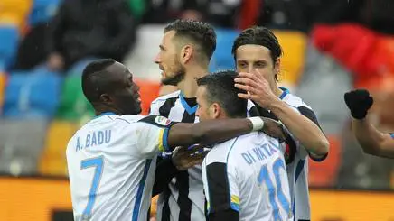 Udinese-Verona 2-0, decidono Badu e Thereau