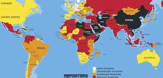 Libertà di stampa, Italia peggio della Moldova