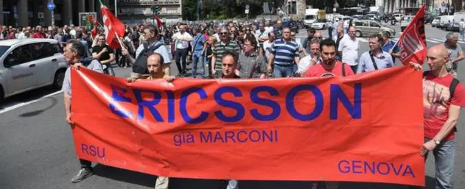 Genova, Ericsson e Piaggio Aerospace lasciano a casa 240 lavoratori. E gli svedesi hanno anche preso fondi pubblici