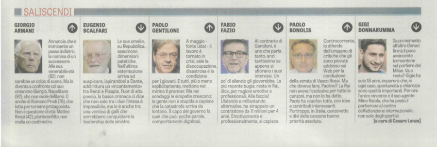Saliscendi/ La Verità