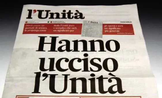 L’Unità, adesso la testata rischia di essere venduta all’asta