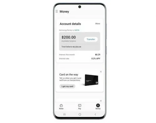 Samsung svela carta di debito
