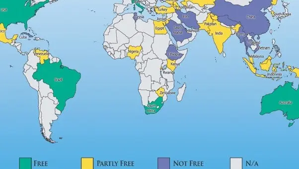 La libertà online nel mondo