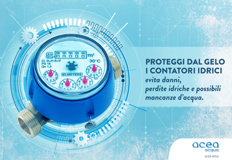 Rischio gelo, Acea Ato 2 consiglia di proteggere i contatori idrici