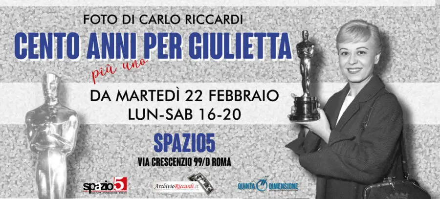 Roma, il 22 febbraio allo Spazio 5 arriva  la mostra “Cento anni (più uno) per Giulietta” a cura dell’Archivio Fotografico Riccardi