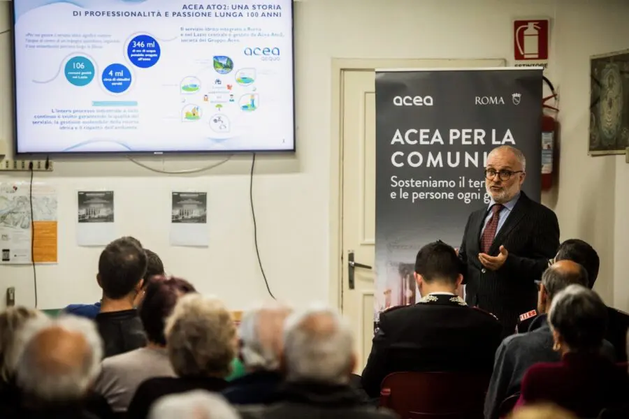 ACEA per la comunità, nei centri anziani incontri sul risparmio idrico, energetico e consigli anti-truffe