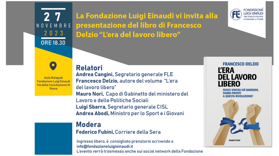 “L’era del Lavoro Libero”: un viaggio nel futuro del lavoro nel libro di Francesco Delzio