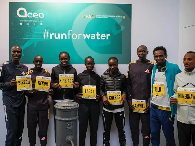 Al via domani la maratona dell’acqua, oggi all’Expo Village: lo stand ACEA ospita i campioni medagliati e i runner favoriti