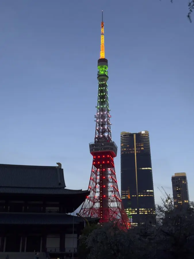 Altagamma Illumina la Tokyo Tower con il tricolore Italiano
