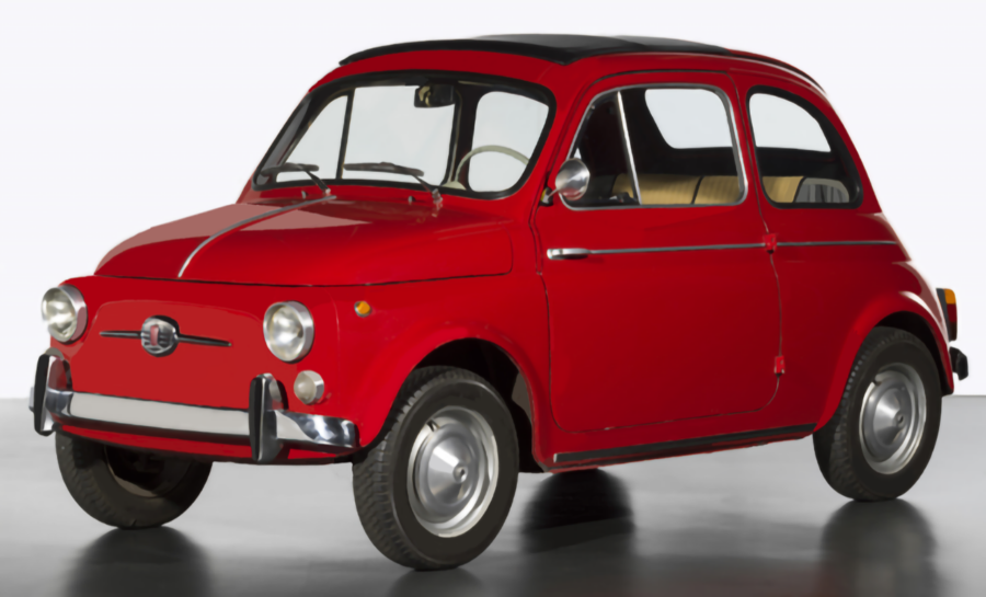 Arriva in Consiglio Regionale della Liguria la Fiat 500 del Presidente Sandro Pertini