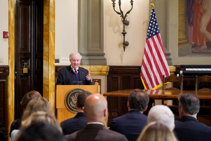 L’Ambasciatore degli Stati Uniti d’America in Italia, Jack Markell, incontra la Scuola Politica “Vivere nella Comunità”