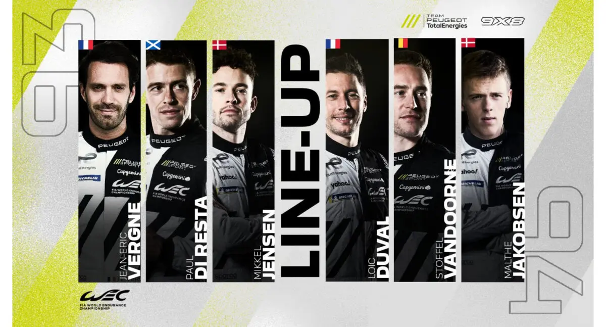 Team Peugeot TotalEnergies svela i piloti per la prossima stagione del FIA WEC