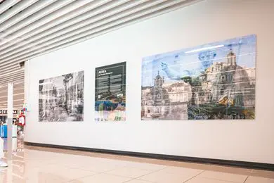 Davide Bramante esplora Roma attraverso “Aerea” all’Aeroporto di Fiumicino in occasione del Giubileo