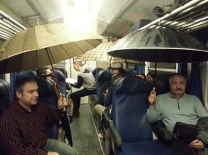 piove in treno