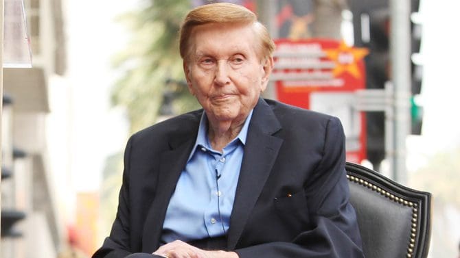 Sumner Redstone Honored With Star On The Hollywood Walk Of Fame