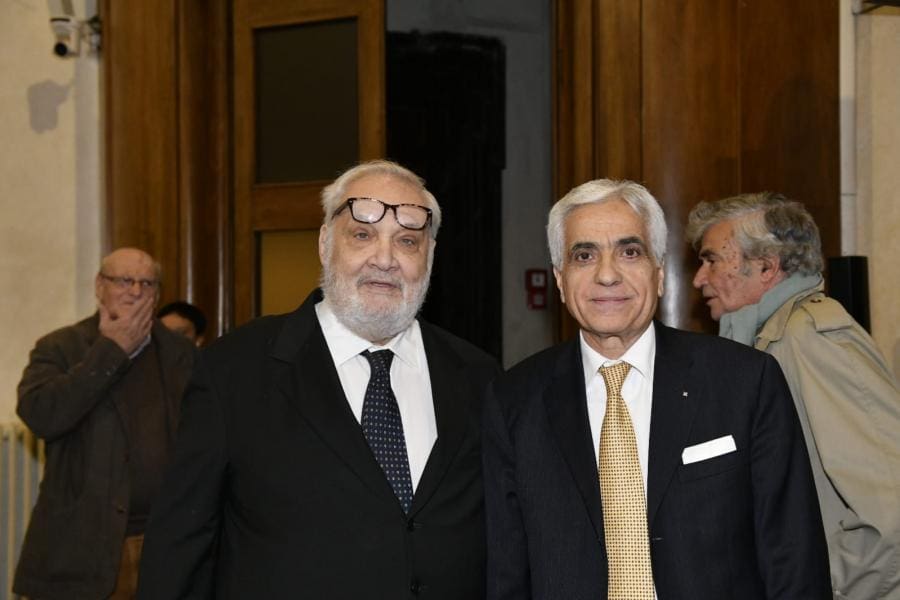 Premio Socrate Ad Agazio Loiero, Foto Di Maurizio Riccardi. Da Sinistra, Cesare Lanza E L'ing. Nicola Barone