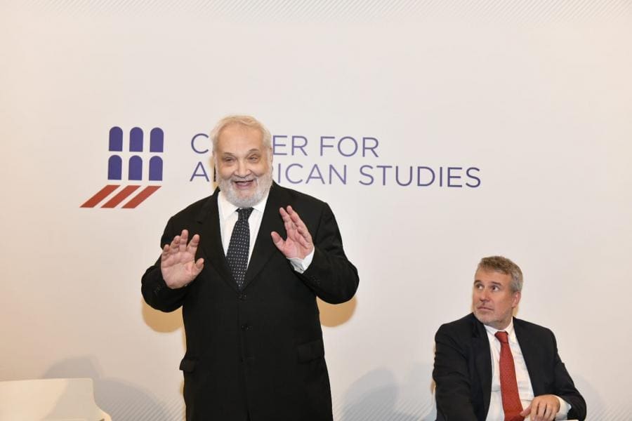Premio Socrate Ad Agazio Loiero, Foto Di Maurizio Riccardi. Da Sinistra, Cesare Lanza E Gerardo Greco