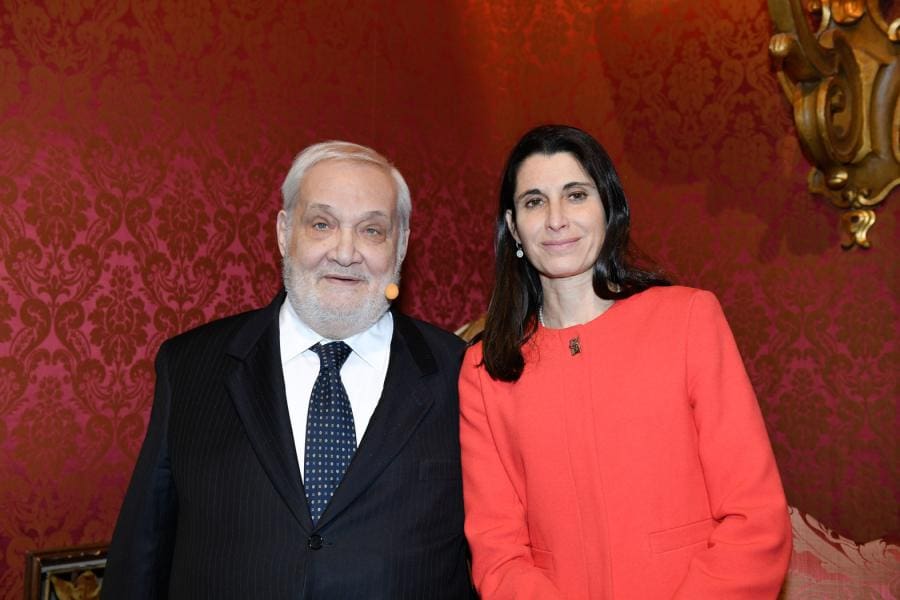 Premio Socrate 2020. Foto Di Maurizio Riccardi. Da Sinistra Cesare Lanza E Michaela Castelli