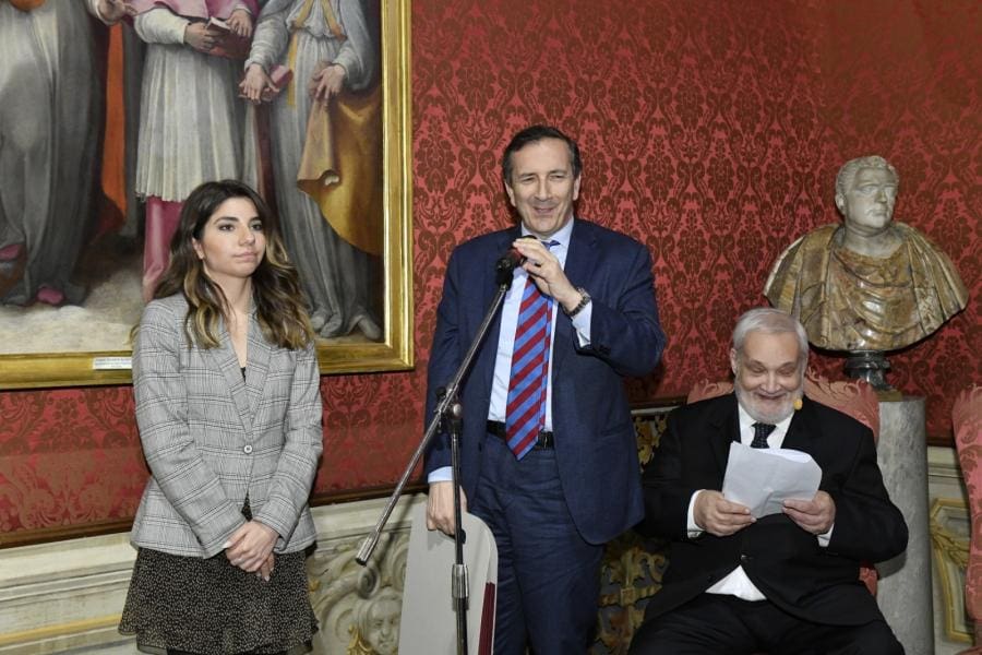 Premio Socrate 2020. Foto Di Maurizio Riccardi. Da Sinistra Luigi Gubitosi E Cesare Lanza