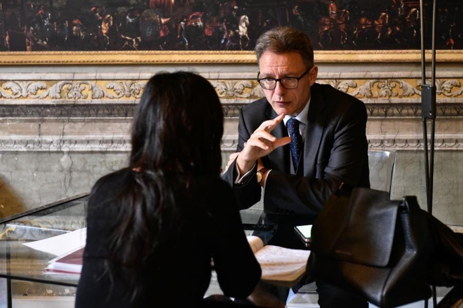 Premio Socrate A Luciano Floridi E Don Aldo Buonaiuto, Foto Di Ivan Selloni. Nella Foto, Luciano Floridi