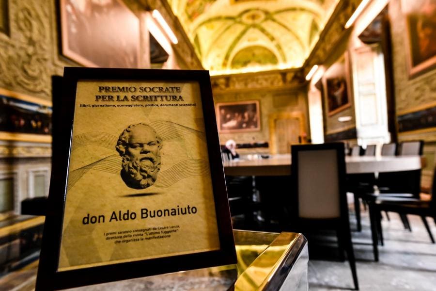 Premio Socrate A Luciano Floridi E Don Aldo Buonaiuto, Foto Di Ivan Selloni