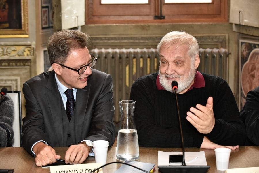 Premio Socrate A Luciano Floridi E Don Aldo Buonaiuto, Foto Di Ivan Selloni. Da Sinistra, Luciano Floridi E Cesare Lanza