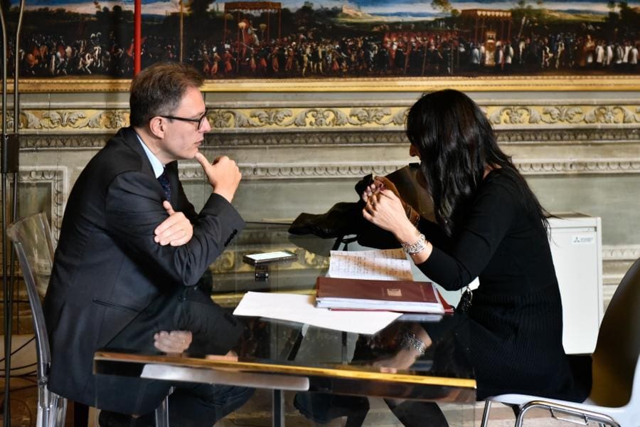 Premio Socrate A Luciano Floridi E Don Aldo Buonaiuto, Foto Di Ivan Selloni. Nella Foto, Luciano Floridi