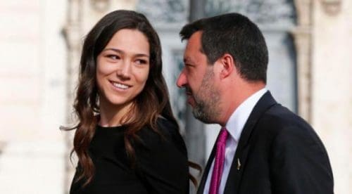 Questa immagine ha l'attributo alt vuoto; il nome del file è francesca-verdini-e-matteo-salvini-scaled.jpg