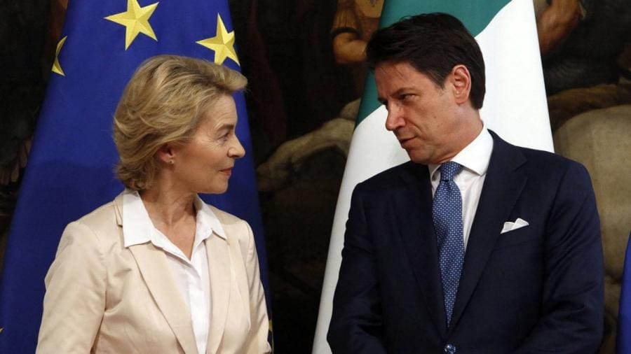 Questa immagine ha l'attributo alt vuoto; il nome del file è von-der-leyen-e-conte.jpg