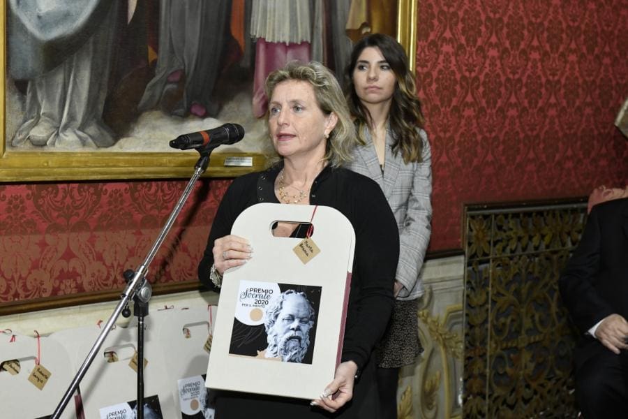 Premio Socrate 2020. Foto Di Maurizio Riccardi. Marta Branca Riceve Il Premio