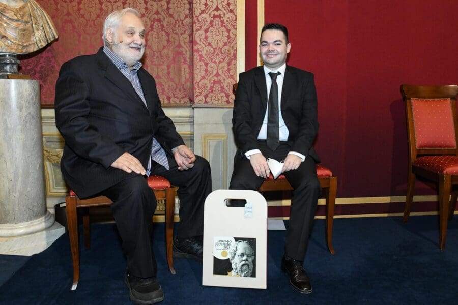 Premio Socrate 2021. Foto Di Maurizio Riccardi. Da Sinistra, Cesare Lanza E Samuele Cannas
