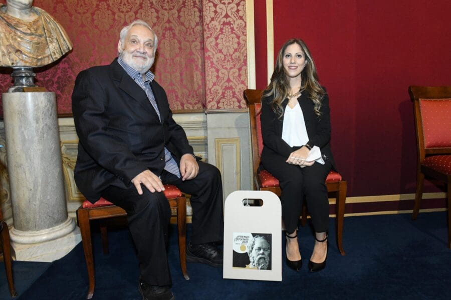 Premio Socrate 2021. Foto Di Maurizio Riccardi. Da Sinistra Cesare Lanza E Teresa Fornaro