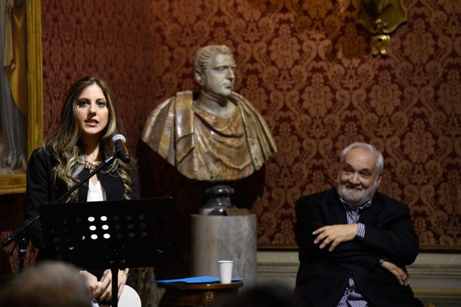 Premio Socrate 2021. Foto Di Maurizio Riccardi. Da Sinistra, Teresa Fornaro E Cesare Lanza