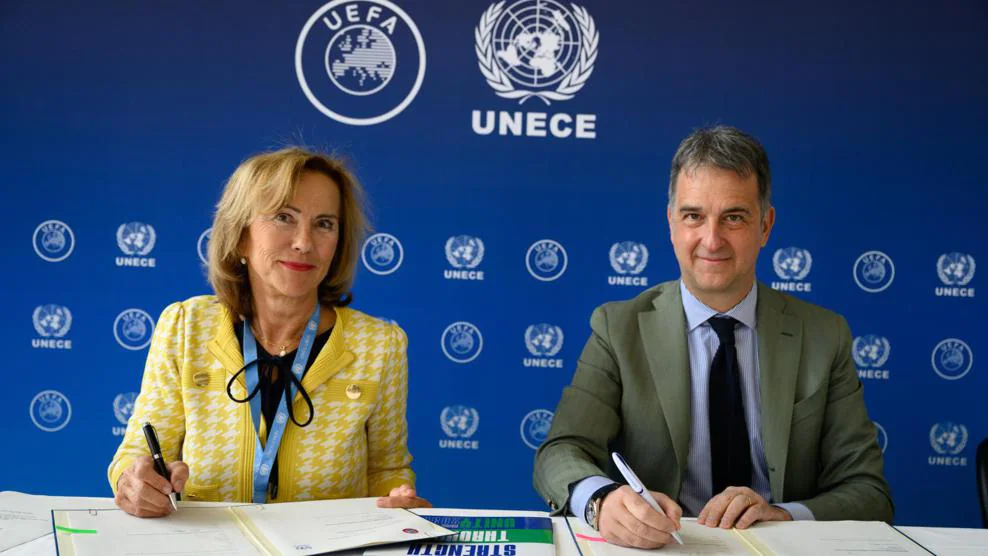 UEFA signs sustainability-based Memorandum of Understanding with UNECE